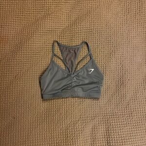 Gymshark Light Blue Strappy Sports Bra